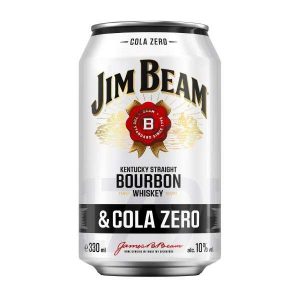 Jim Beam Cola Zero – Eine erfrischende Mischung aus Jim Beam Bourbon und Cola Zero, für den gleichen intensiven Geschmack ohne Zucker, jetzt bei kiosk24-neuisenburg erhältlich.