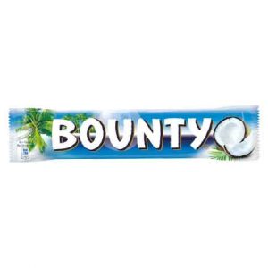 Bounty Wafer – Ein köstlicher Riegel mit knusprigem Waffelboden, umhüllt von der beliebten Kokoscreme und Schokolade, jetzt bei kiosk24-neuisenburg erhältlich.
