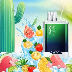 HQD NOOK Blackberry Cactus – Ein erfrischendes E-Liquid mit dem fruchtigen Geschmack von schwarzen Beeren und einem Hauch von Kaktus, ideal für ein einzigartiges und exotisches Dampferlebnis, jetzt bei kiosk24-neuisenburg erhältlich.