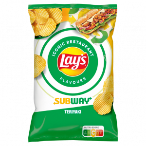 Lay's Subway Teriyaki Geschmack Chips – Knusprige Chips mit dem einzigartigen, süß-würzigen Geschmack von Teriyaki, inspiriert von den beliebten Subway-Sandwiches, jetzt bei kiosk24-neuisenburg erhältlich.