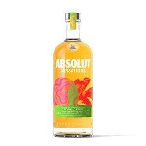 Absolut Sensations Tropical Fruit – Ein exotischer Wodka mit intensiven Aromen von tropischen Früchten wie Mango, Ananas und Passionsfrucht, jetzt bei kiosk24-neuisenburg erhältlich.