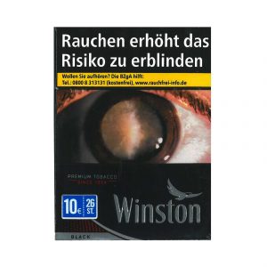 Winston Black Zigaretten 26stk – Kräftiger und vollmundiger Tabakgeschmack, jetzt bei kiosk24-neuisenburg erhältlich!