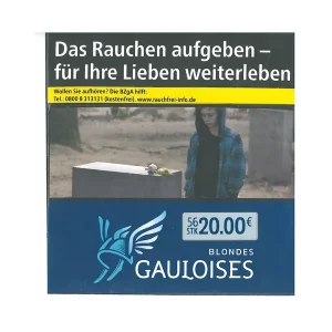 Gauloises Blondes Blau 56stk – Zigaretten mit intensivem Tabakgeschmack