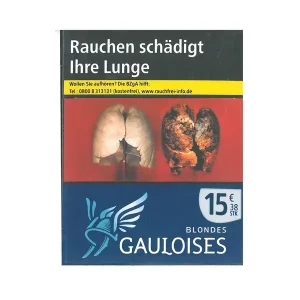 Gauloises Blondes Blau 38stk – Kräftige Zigaretten aus hochwertigem Tabak