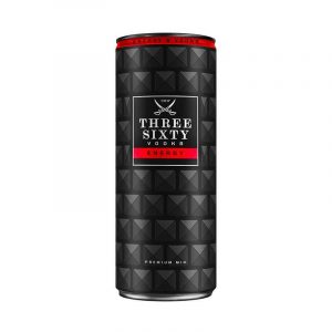 THREE SIXTY Vodka Energy 0,33 l Flasche mit energetisierendem Geschmack