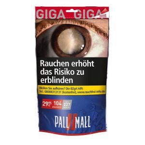 ✅ Pall Mall Red Giga Tabak 104g Beutel – Hochwertiger Feinschnitt-Tabak für Dreher & Stopfer
