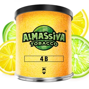 Shisha Tabak Al Massiva 4 B 200g – Frischer Zitronengeschmack, dichte Rauchwolken, hochwertiger Virginia-Tabak – Jetzt bei Kiosk24 Neu-Isenburg kaufen.